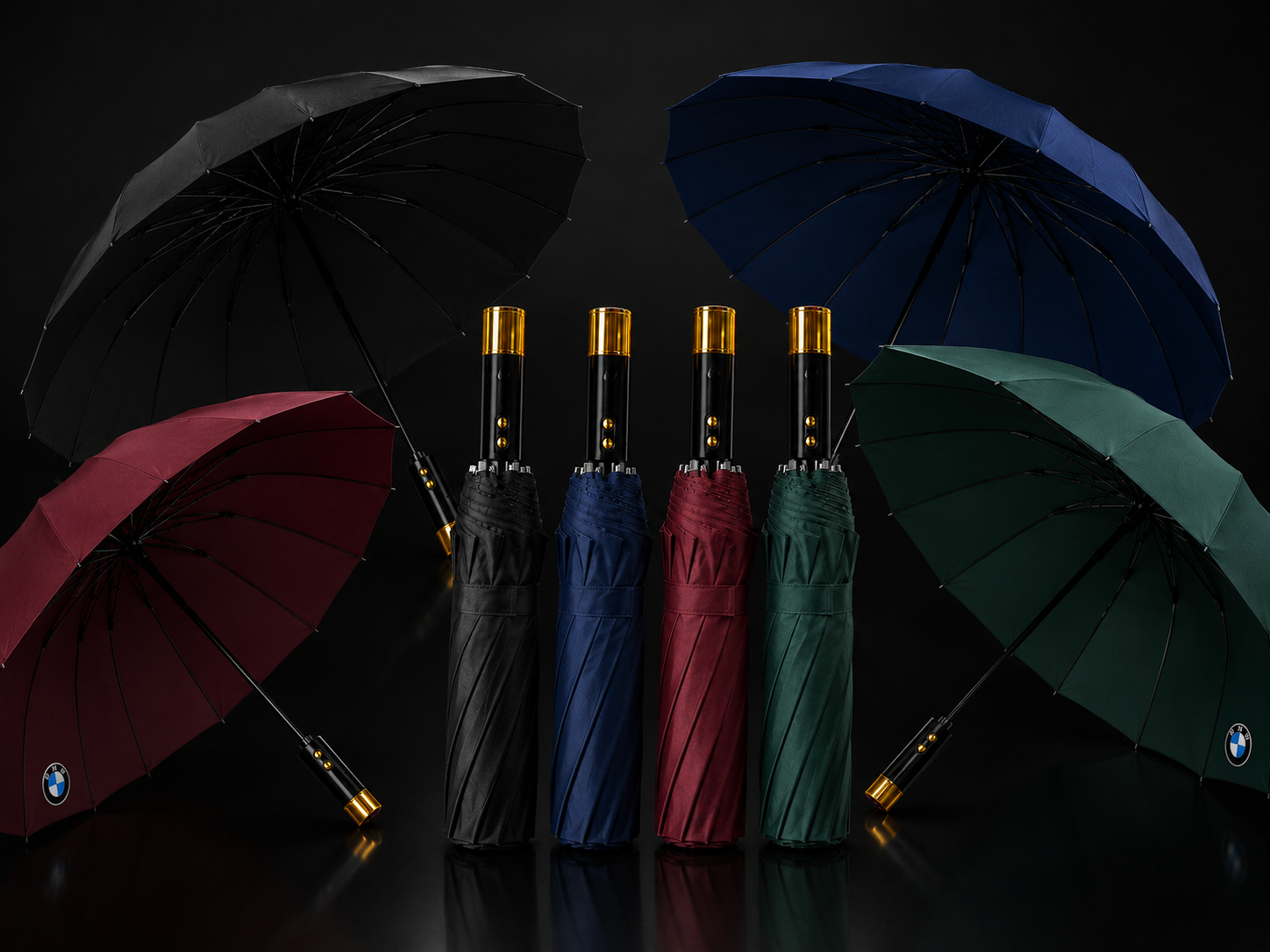 BMW 16 Ribs Premium Umbrella