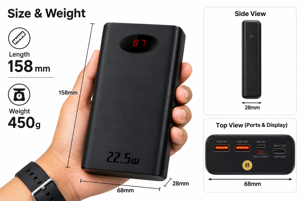 Baseus 22.5W Fast Charging Power Bank 20000mAh