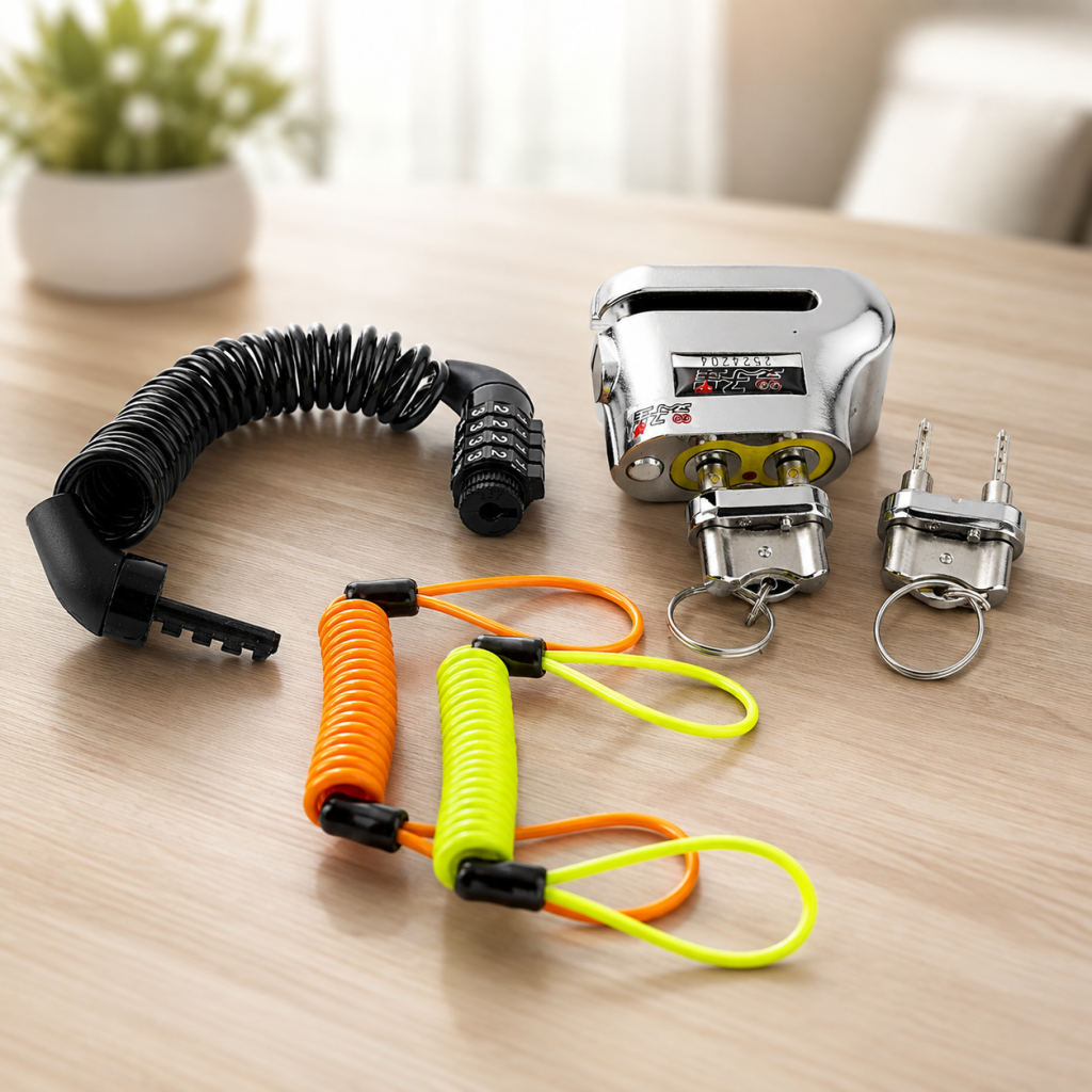 3 in 1 Bike Lock Combo